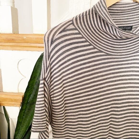 Eileen Fisher striped pattern mini dress sz S - Picture 2 of 7